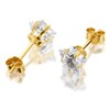 9ct Gold Star Cubic Zirconia Stud Earrings - 6mm - G2833 Alternative Image