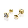 9ct Gold Cubic Zirconia Solitaire Stud Earrings - 4mm - G2929 Alternative Image