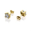 9ct Gold Cubic Zirconia Solitaire Stud Earrings - 6mm - G2930 Alternative Image