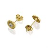 9ct Gold Cubic Zirconia Stud Earrings - 6mm - G2931 Alternative Image