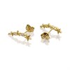 9ct Gold Cubic Zirconia Star Crawler Stud Earrings - 15mm - G2933 Alternative Image