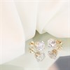 9ct Gold Cubic Zirconia Solitaire Stud Earrings - 7mm - G2937 Alternative Image