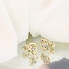 9ct Gold Cubic Zirconia Knot Stud Earrings - 9mm - G2941 Alternative Image