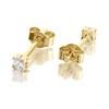 9ct Gold Cubic Zirconia Solitaire Stud Earrings - 2mm - G2945 Alternative Image