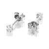 9ct White Gold Cubic Zirconia Solitaire Stud Earrings - 2mm - G2946 Alternative Image