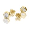 9ct Gold Cubic Zirconia Stud Earrings - 4.5mm - G2948 Alternative Image