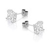 9ct White Gold Square Cubic Zirconia Stud Earrings - 5mm - G3004 Alternative Image