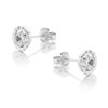 9ct White Gold Cubic Zirconia Stud Earrings - 7mm - G3007 Alternative Image
