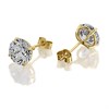 9ct Gold Cubic Zirconia Stud Earrings - 7mm - G3018 Alternative Image