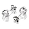9ct White Gold Cubic Zirconia Earrings - 5mm - G3020 Alternative Image
