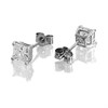 9ct White Gold Cubic Zirconia Stud Earrings - 4mm - G32103 Alternative Image