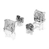 9ct White Gold Cubic Zirconia Stud Earrings - 5mm - G32104 Alternative Image