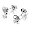 9ct White Gold Cubic Zirconia Trefoil Earrings - 6mm - G3220 Alternative Image