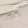 9ct White Gold Cubic Zirconia Pear Cluster Earrings - 6mm - EXCLUSIVE - G3251 Alternative Image