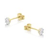 9ct Cubic Zirconia Cluster Stud Earrings - G3269 Alternative Image
