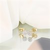 9ct Cubic Zirconia Cluster Stud Earrings - G3269 Alternative Image