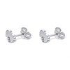 9ct White Gold Cubic Zirconia Heart Stud Earrings - 5mm - G3275 Alternative Image