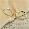 9ct Gold Cubic Zirconia Hoop Earrings - 20mm - G3278 Alternative Image