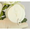 9ct White Gold Cubic Zirconia Hoop Earrings - 20mm - G3280 Alternative Image