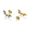 9ct Gold Cubic Zirconia Fancy Stud Earrings - 14mm - G3288 Alternative Image