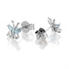 9ct White Gold Cubic Zirconia Butterfly Stud Earrings - 5mm - G3293 Alternative Image