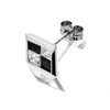 9ct White Gold Black And White Cubic Zirconia Single Stud Earring - 7mm - G3410 Alternative Image