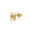 9ct Gold Cubic Zirconia Square Single Stud Earring - 7mm - G3412 Alternative Image