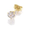 9ct Gold Cubic Zirconia Single Stud Earring - 4mm - G3414 Alternative Image