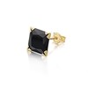 9ct Gold Black Cubic Zirconia Single Stud Earring - 8mm - G3420 Alternative Image