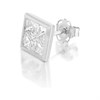 9ct White Gold Cubic Zirconia Single Stud Earring - 7mm - G3429 Alternative Image