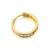 9ct Gold Cubic Zirconia Single Hoop Earring - 14mm - G3430 Alternative Image
