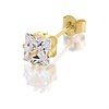 9ct Gold Cubic Zirconia Single Stud Earring - 4mm - G3488 Alternative Image