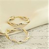 9ct Gold Two Colour Twisted Hoop Earrings - 24mm - G41149 Alternative Image