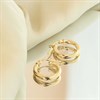 9ct Gold Twist Hoop Earrings - 14mm - G41168 Alternative Image