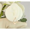 9ct Rose Gold Oval Creole Hoop Earrings - 24mm - G4137 Alternative Image