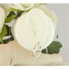 9ct White Gold Double Strand Oval Hoop Earrings - 23mm - G4183 Alternative Image