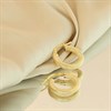 9ct Gold Textured Finish Hoop Earrings - 16mm - G4193 Alternative Image