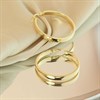 9ct Gold Hoop Earrings - 25mm - G4194 Alternative Image