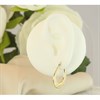 9ct Gold Oval Beaded Diamond Creole Hoop Earrings - 26mm - G4197 Alternative Image