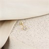9ct Gold Cubic Zirconia Barbell Piercing Stud - G4235 Alternative Image