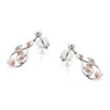 Clogau Silver And 9ct Rose Gold Tree Of Life Awelon Drop Earrings - G44172 Alternative Image