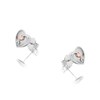 Clogau Silver And 9ct Rose Gold Tree Of Life Heart Stud Earrings - G44176 Alternative Image