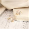 9ct Three Colour Gold Mini Knot Earrings - 8mm - G4624 Alternative Image