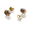 9ct Gold Three Colour Twist Stud Earrings - 6mm - G4639 Alternative Image