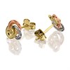 9ct Gold Three Colour Knot Stud Earrings - 8mm - G4643 Alternative Image