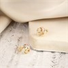 9ct Three Colour Gold Knot Stud Earrings - 6.5mm - G4665 Alternative Image