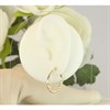 9ct Gold Three Colour Ribbed Hoop Earrings - 24mm - G4925 Alternative Image