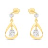 9ct Gold CZ Teardrop Earring And Pendant Set - G5020 Alternative Image
