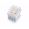 9ct Gold Three Colour Cubic Zirconia Earring Box Set - G5122 Alternative Image
