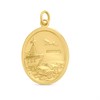 9ct Gold Oval St. Christopher Medallion - 19mm - G5389 Alternative Image